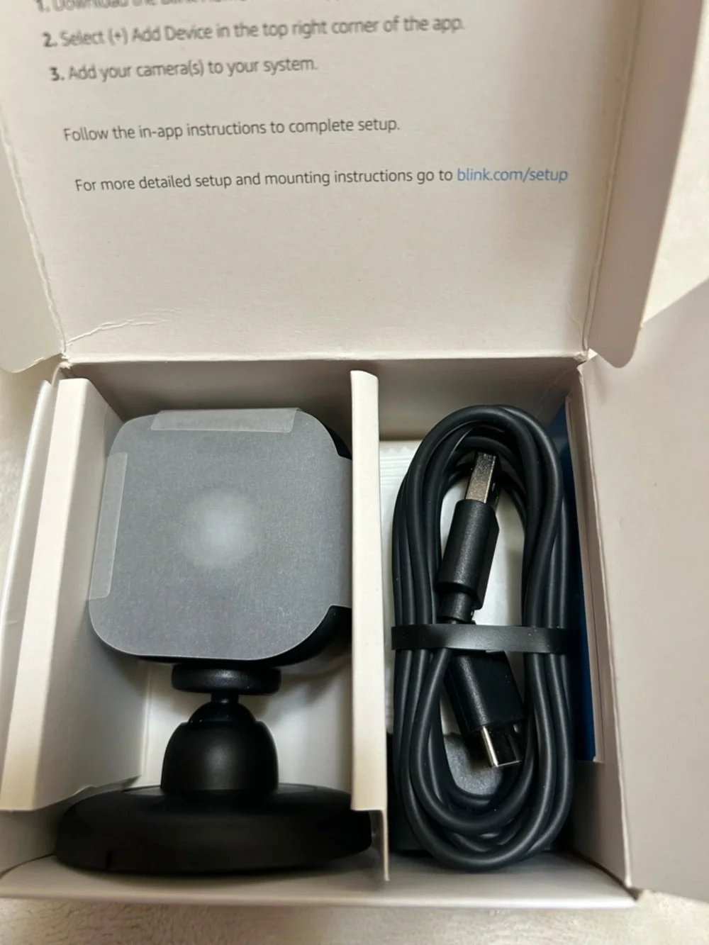 Blink Mini 2 Indoor/Outdoor Smart Security Camera - Black (Never used)